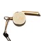 Contemporary Home Living 2.25" H X 1" W Gold Plated Coach Whistle With Adjustable Lanyard